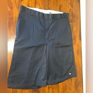Dickies Blue Flat Front Work Shorts